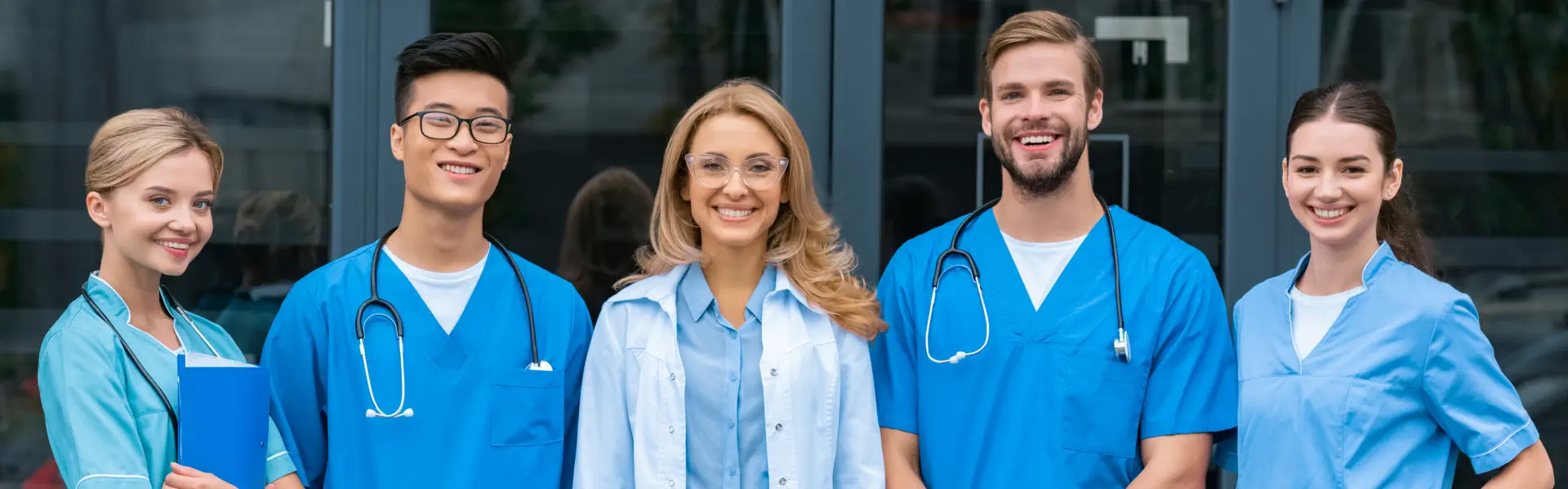 medical staff smiling