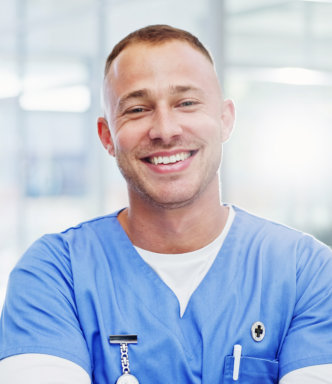 a nurse smiling
